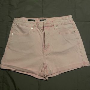 Light Pink High-Waisted Shorts